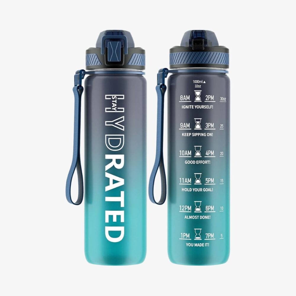 Water Bottle with Straw